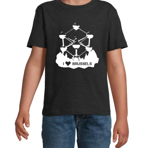 I LOVE Brüssel Atomium Kinder T-Shirt