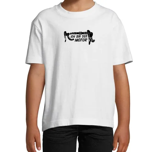 Ich Bin Der Motor Rennrad Cyclocross Lenker Motiv T-Shirt Kinder Imperial