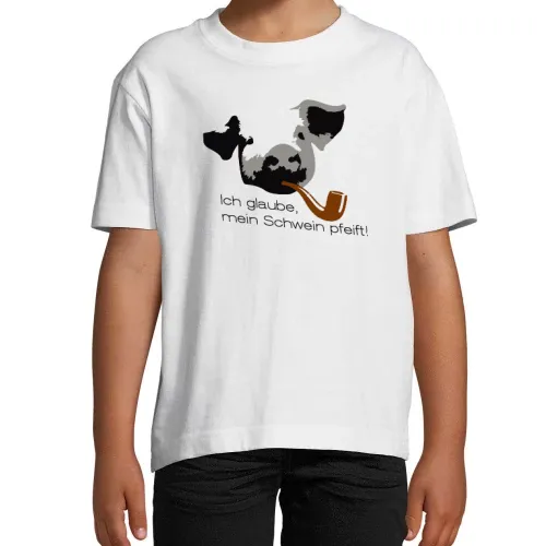 Ich glaube, mein Schwein pfeift 2.0 Kinder T-Shirt Ich glaube, mein Schwein pfeift 2.0 T-Shirt