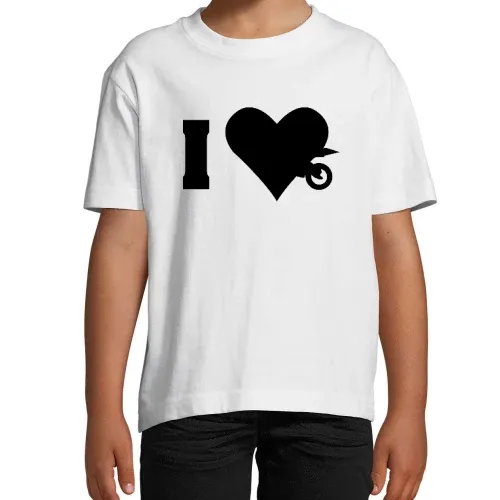 Ich liebe Motorrad Kinder T-Shirt Ich liebe Motorrad T-Shirt