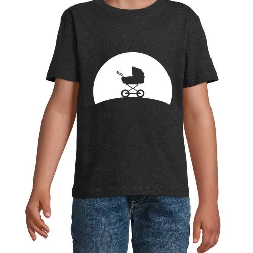 Kinderwagen im Sonnenuntergang T-Shirt