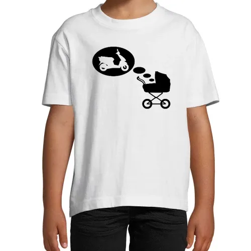 Kinderwagentraum Motorroller Kinder T-Shirt Kinderwagentraum Motorroller T-Shirt