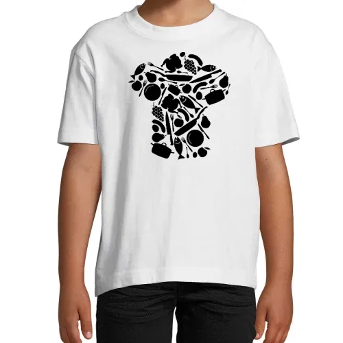 Kochmütze aus Kochutensilien T-Shirt