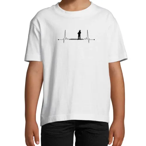 Landwirt Puls Farmer Herzschlag Feldarbeiter T-Shirt Kinder Imperial