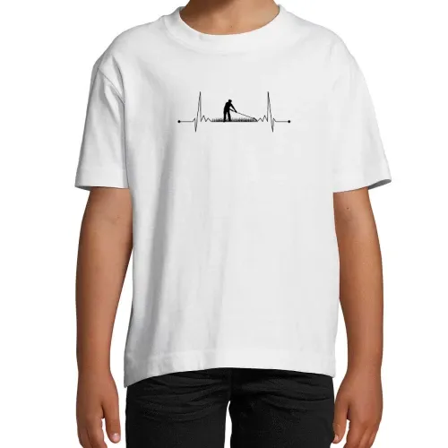 Landwirt Puls Farmer Herzschlag Feldarbeiter T-Shirt Kinder Imperial