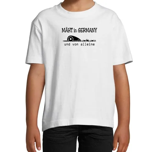 Mäht in Germany und von alleine Mähroboter T-Shirt Kinder Imperial