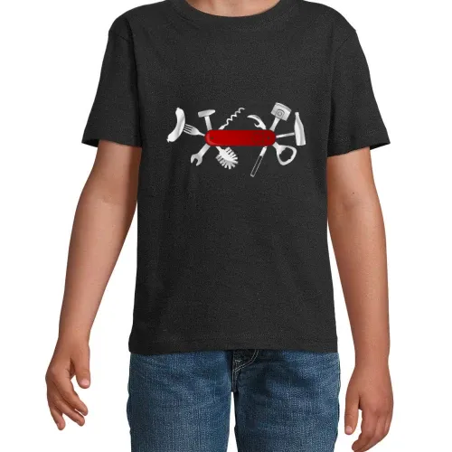 Männer Taschenmesser T-Shirt Kinder Imperial