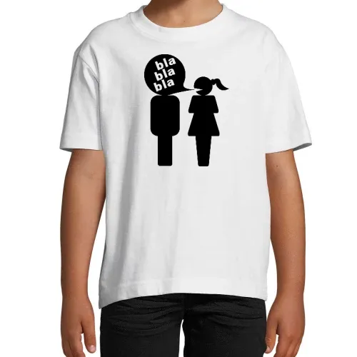 Mann bla bla bla Frau Kinder T-Shirt