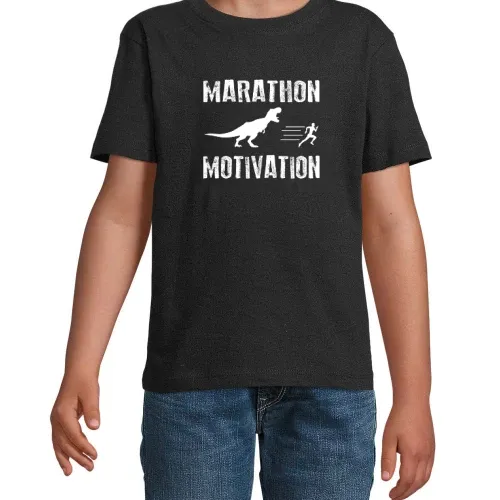 Marathon Marathonlauf Marathonläufer Dino Geschenk T-Shirt Kinder Imperial