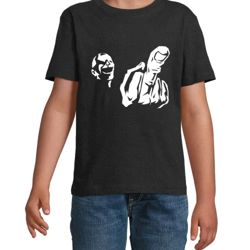 Mittelfinger Fratze Kinder T-Shirt
