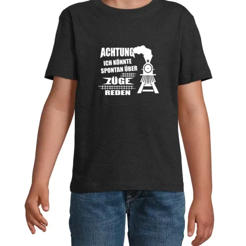 Modelleisenbahner Achtung Könnte Über Züge Reden Kinder T-Shirt