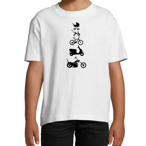 Motorrad Chopper Evolution Front Kinder T-Shirt Motorrad Chopper Evolution Front T-Shirt