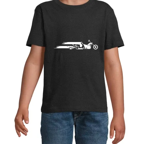 Motorrad Chopper Evolution Schweif Kinder T-Shirt Motorrad Chopper Evolution Schweif T-Shirt