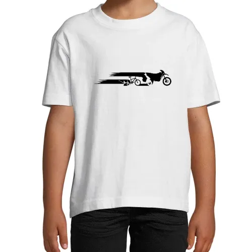 Motorrad Enduro Evolution Schweif T-Shirt Kinder Imperial