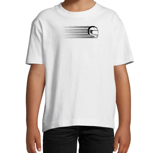 Motorradfahrerin Rennmaschine Helm Vintage T-Shirt
