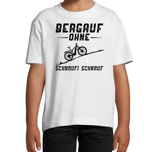 MTB Pedelec Ebike - Bergauf Ohne Schnaufi Schnauf T-Shirt Kinder Imperial