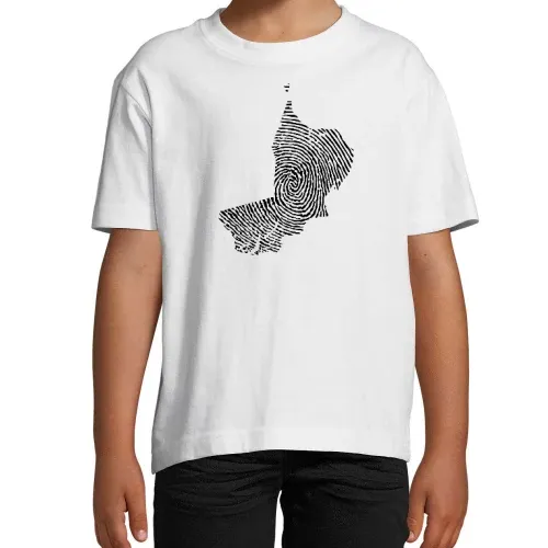 Oman Fingerabdruck Kinder T-Shirt Oman Fingerabdruck T-Shirt