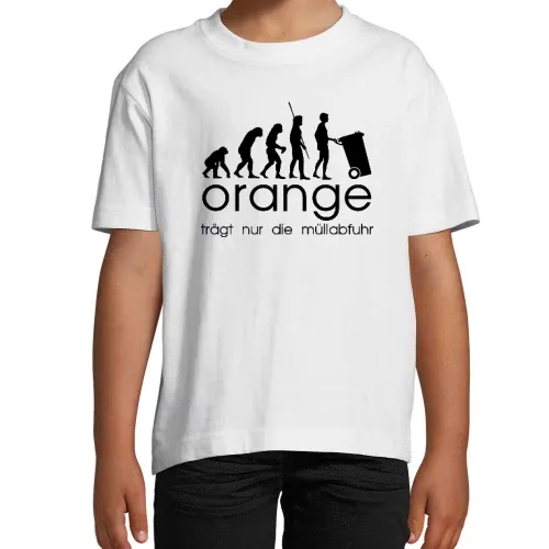 orange trägt nur die müllabfuhr evolution T-Shirt Kinder Imperial