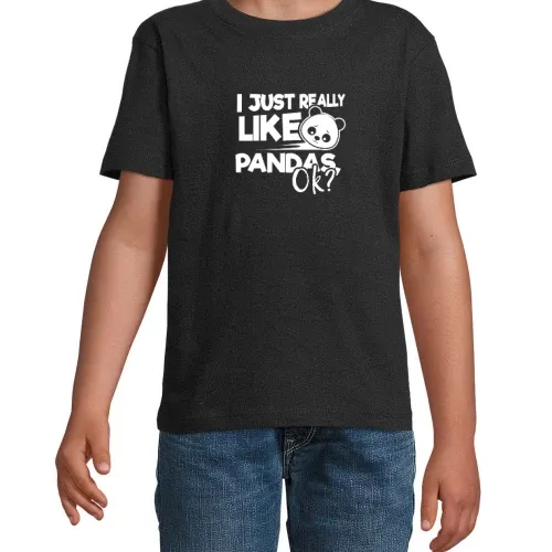 Panda Liebe über Alles T-Shirt Kinder Imperial