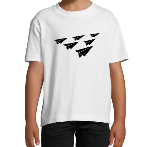 Papier-Fliegerstaffel Kinder T-Shirt