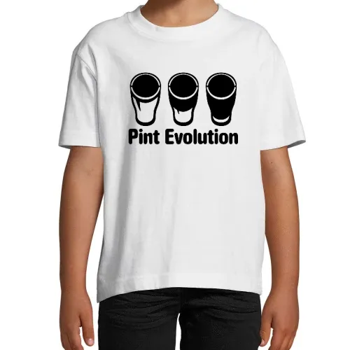 Pint Evolution - Bierglas T-Shirt Kinder Imperial