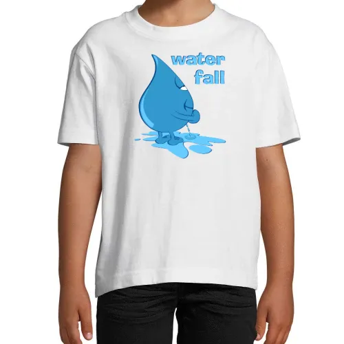 Pissender Wassertropfen T-Shirt Kinder Imperial