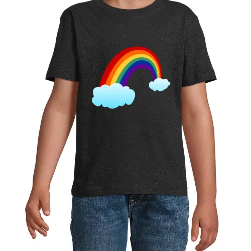 Regenbogenwolken T-Shirt Kinder Imperial