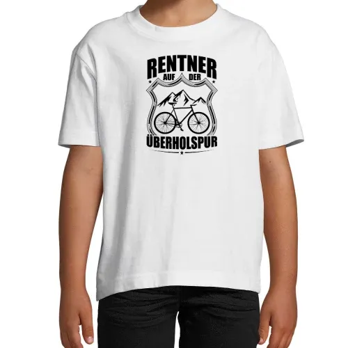 Rentner Ebike MTB Rente Fahrrad Überholspur T-Shirt