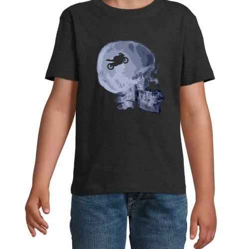 Röntgen Motorrad Schädel T-Shirt