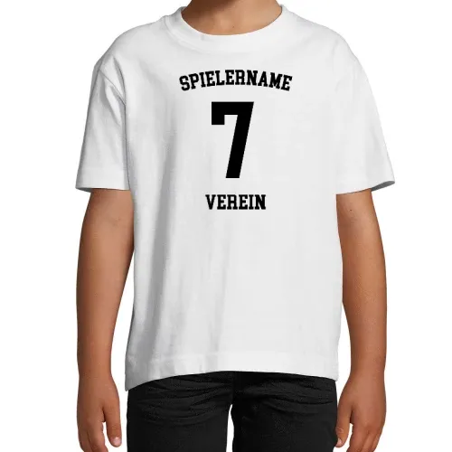 Rückennummer mit Namen T-Shirt Kinder Imperial