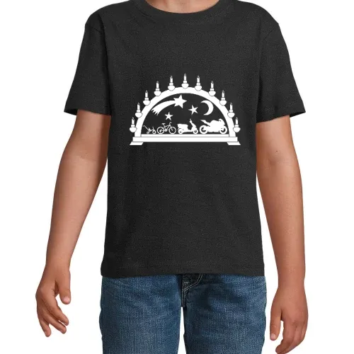 Schwibbogen Motorrad Evolution Kinder T-Shirt Schwibbogen Motorrad Evolution T-Shirt