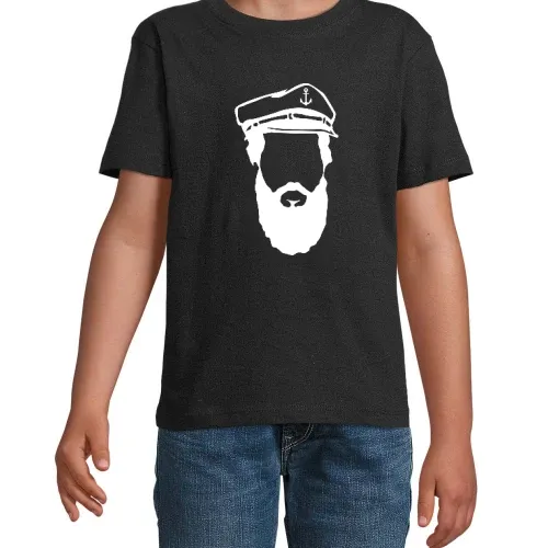 Seemann mit Bart Kinder T-Shirt Seemann mit Bart T-Shirt
