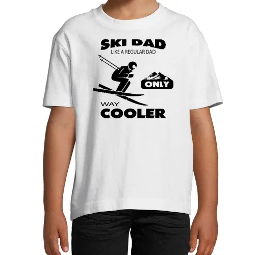 Ski Dad Cooler Ski Vater - T-Shirt Kinder Imperial