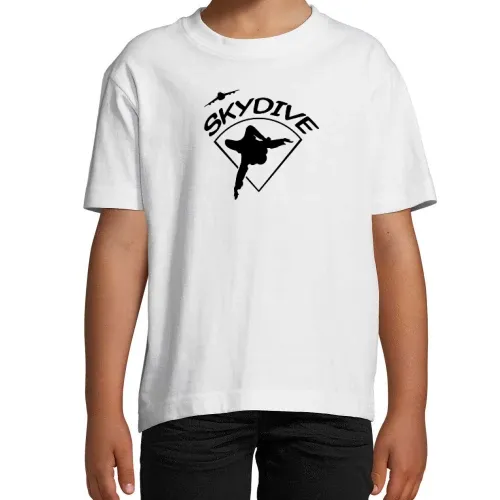 Skydive Fallschirmspringer im freien Fall T-Shirt Kinder Imperial