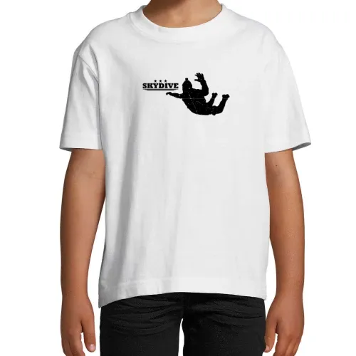 Skydive Fallschirmspringer im freien Fall T-Shirt Kinder Imperial