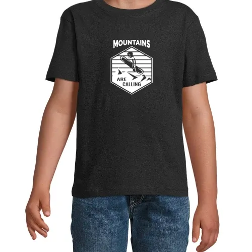 Snowboard Mountains are calling - Snowboarder T-Shirt Kinder Imperial