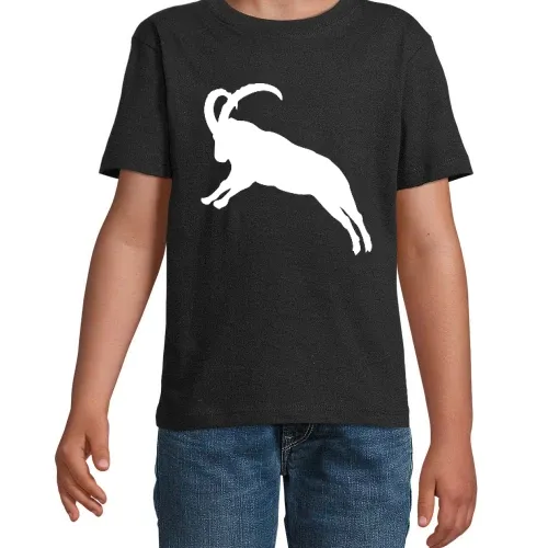springender Steinbock Kinder T-Shirt
