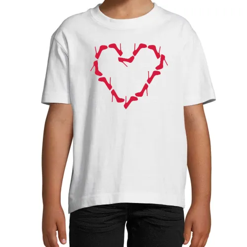 Stöckelschuhe Herz T-Shirt Kinder Imperial