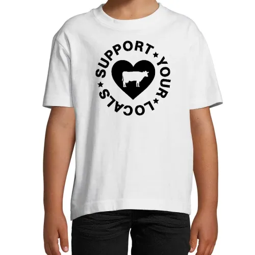 Support your Locals Kuh T-Shirt T-Shirt Kinder Imperial