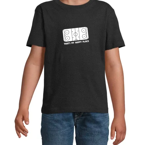 That s My Happy Place Eishockey Ice Hockey Spruch T-Shirt Kinder Imperial