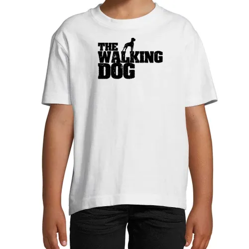 The Walking Dog Zombie Hunde Design Geschenkidee T-Shirt Kinder Imperial