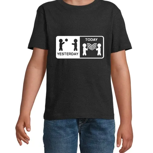 toben vs. Handy Kinder T-Shirt toben vs. Handy T-Shirt