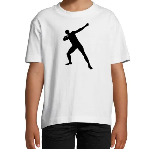 Usain Bolt Siegerpose Kinder T-Shirt