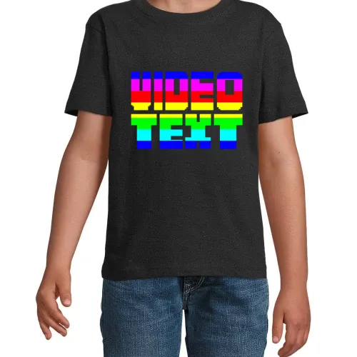 Video Text im Fernsehen in Farbe T-Shirt
