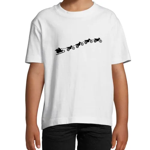 Weihnachtsschlitten aus fliegenden Enduros Kinder T-Shirt