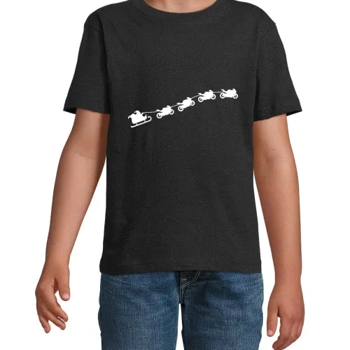 Weihnachtsschlitten aus fliegenden Motorrädern T-Shirt