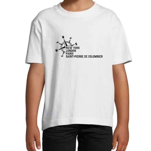 Weltstadt Saint-Pierre de Colombier T-Shirt Kinder Imperial