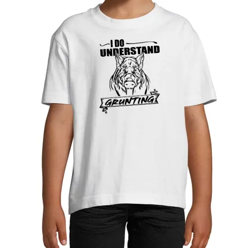 Wildschwein Grunzen Jäger Keiler Schwarzwild Jagen T-Shirt Kinder Imperial
