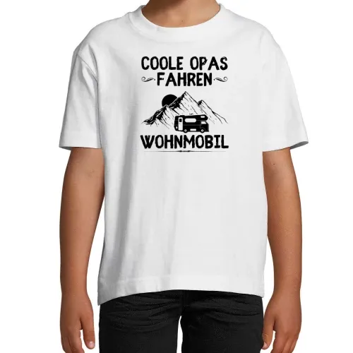 Wohnmobil Opa Camper Vater Großvater Camping Rente T-Shirt Kinder Imperial