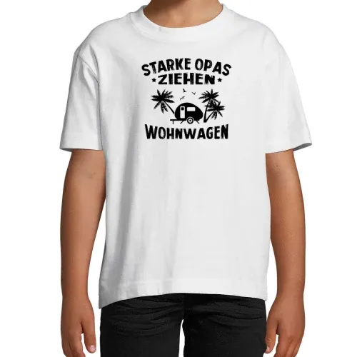 Wohnwagen Opa Caravan Camping Großvater Geschenk T-Shirt Kinder Imperial